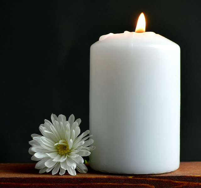 lit candle