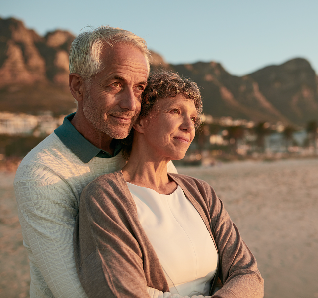 two people on the beach