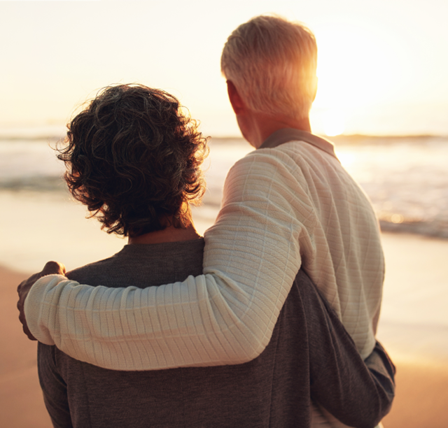 two people on the beach